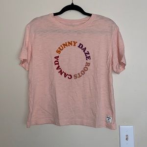 Woman’s Roots cropped tee